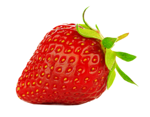 Strawberry isolated on white background.