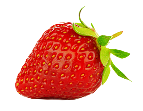 Strawberry isolated on white background.