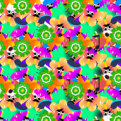 Fototapeta premium Flowers Pattern