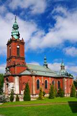 Obraz premium Church of Sacred Heart of Jesus, Suloszowa, Lesser Poland Voivodeship, Poland 