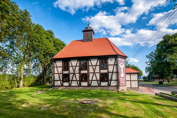 Church of the Blessed Virgin Mary. Nieklonczyca, West Pomeranian Voivodeship, Poland.