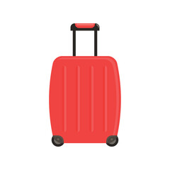 Travel suitcase icon for tourism concept design.