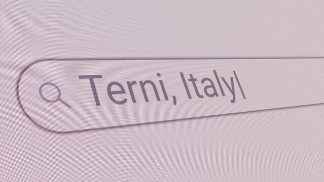 Search Bar Terni Italy 
Close Up Single Line Typing Text Box Layout Web Database Browser Engine Concept