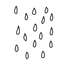 Group of raindrops pattern background