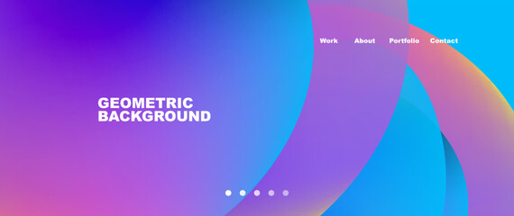 Liquid shapes with flowing gradient colors. Round elements and circles. Vector illustration for wallpaper, banner, background, leaflet, catalog, cover, flyer