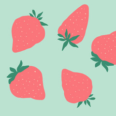 Vector Illustration Of Strawberry Pattern - 530252266