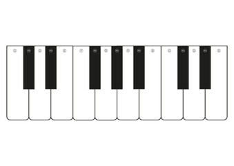 Naklejka premium Toy piano keys