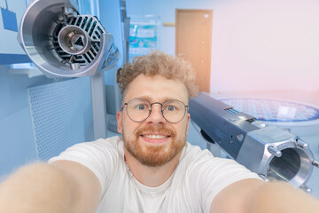 Man engineer background fragment energy fuel uranium or thorium rod element of nuclear reactor water