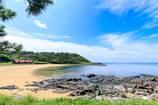夏の波戸岬　佐賀県唐津市　Cape Hato in summer. Saga Prefecture Karatsu city.