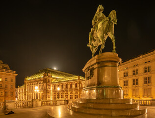 opera in vienna at night
