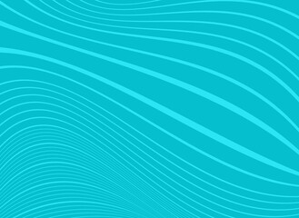 Blue waves abstract background - stock illustration