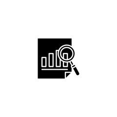 Data Analysis icon design template vector illustration