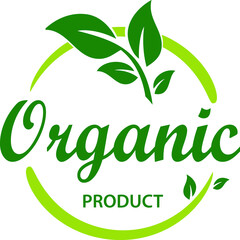 Fototapeta premium Organic Eco icon. Ecology flat sign. PNG illustration