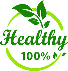 Healthy Natural Organic Eco Bio Product icon. Ecology flat sign. PNG illustration