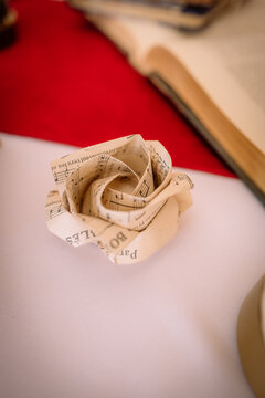 D&eacute;coration fleur en papier