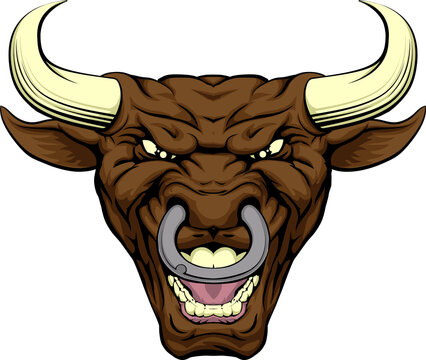 Bull character face