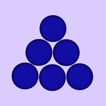 blue circle two-dimensional shape 