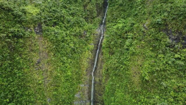 The Biberon waterfall on Reunion Island