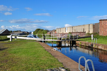 View of Industrial Canal Lock on Forth and Clyde Canal