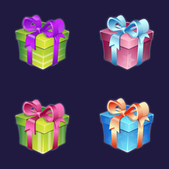 Vector Illustration of Gift Boxes