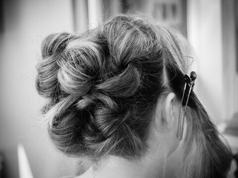 Chignon de mari&eacute;e