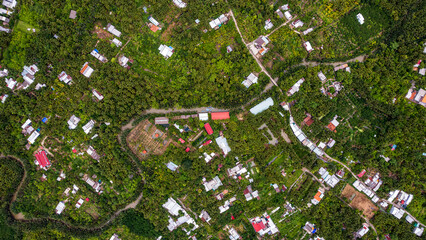 Mekong Delta, My Tho City from Sky