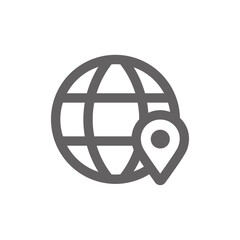 browse location icon. Perfect for map icon or user interface applications. vector sign and symbol