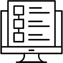 API Line Vector Icon