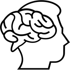 Brainstorming Line Vector Icon