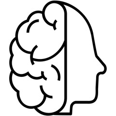 Brainstorming Line Vector Icon