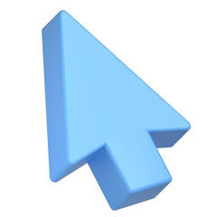 Cursor icon illustration in 3D design