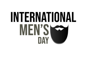 international mens day papercut posctard