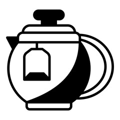 teapot for brewing hot tea