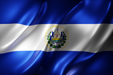  El Salvador 3d flag - 530272249