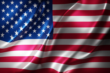 Obraz premium United States of America 3d flag