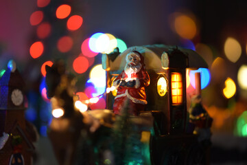 photography of Christmas decorations and lights