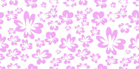 Seamless pattern material of an abstract flower. wallpaper vintage design background