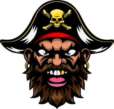 Pirate Mascot Cartoon
