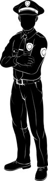 recommend clip art: Policeman or police officer silhouette