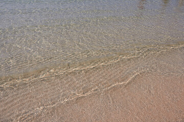 Fototapeta na wymiar Seascape abstract beach with sand.