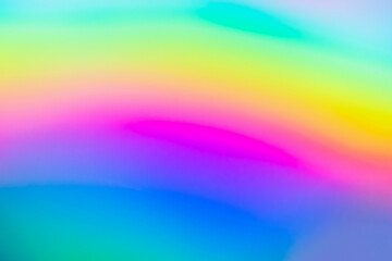 Abstract blur holographic rainbow foil iridescent background