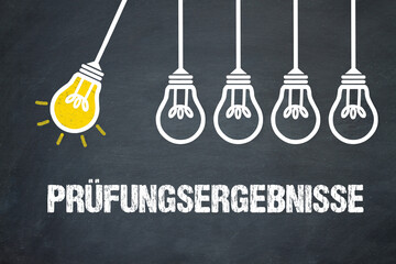 Fototapeta premium Prüfungsergebnisse 