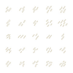 Organic outline blob abstract shape decoration.