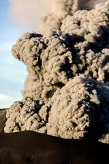 Indonesia the active Mount Bromo erupting Indonesia Asia