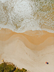 Beach view in Camboriu or Praia do Rosa, Drone View