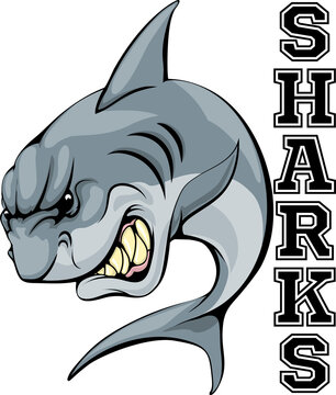 Sharks Mascot Illustration