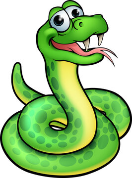 Cartoon Snake Character