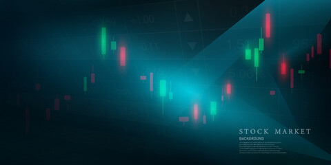 business vector illustration design Stock market charts or Forex trading charts for business and finance ideas.