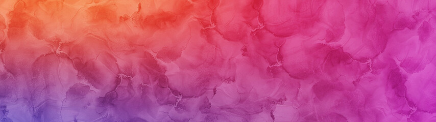 Colorful Grungy Paint Smear Pattern Touching Violet Abstract Panorama Background