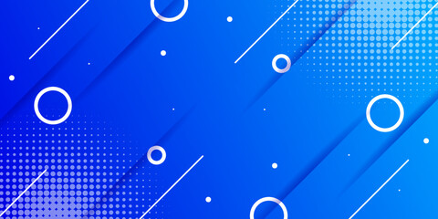 abstract modern gradient blue background with circle and line stripe in futuristic concept